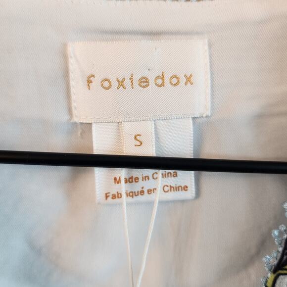 Anthropologie Foxiedox NWT Blue Lexie Cold Shoulder Wrap Dress SZ Small - Picture 7 of 10